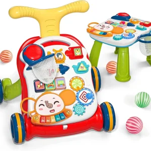 Sit-to-Stand Walker, 2-in-1 Baby Activity Center