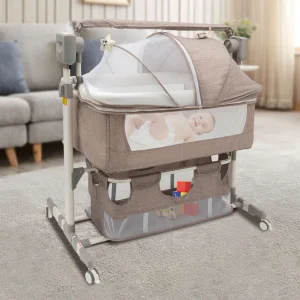 5 Gears Baby Rocking Bed Electric Bassinet Bluetooth Capable